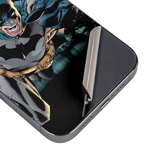 DC Comics Batman All Star Batman & Robin, The Boy Wonder Action Pose Art BY Jim Lee iPhone 14 Pro Skin